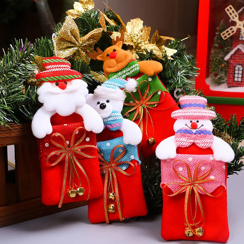 1Pc Christmas Candy Bag Christmas Tree Hanging Ornaments Pendants Santa Claus Elk Snowman Bear Gift Bag Xmas Festival Decoration
1Pc Christmas Candy Bag Christmas Tree Hanging Ornaments Pendants Santa Claus Elk Snowman Bear Gift Bag Xmas Festival Decoration