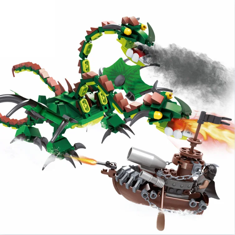 AUSINI Hideous Zippleback Dragon Blocks Bricks Model Boys Toys Train Your Dragons Boat Ship Creative Building Block Toy for Kids
AUSINI Hideous Zippleback Dragon Blocks Bricks Model Boys Toys Train Your Dragons Boat Ship Creative Building Block Toy for Kids