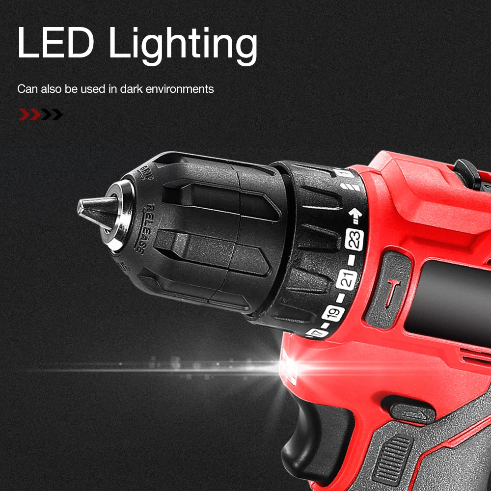 Wireless Rechargeable Hand Drills Household DIY Power Tools Electric Screwdriver Lithium Battery Cordless Drill High-power | Инструменты