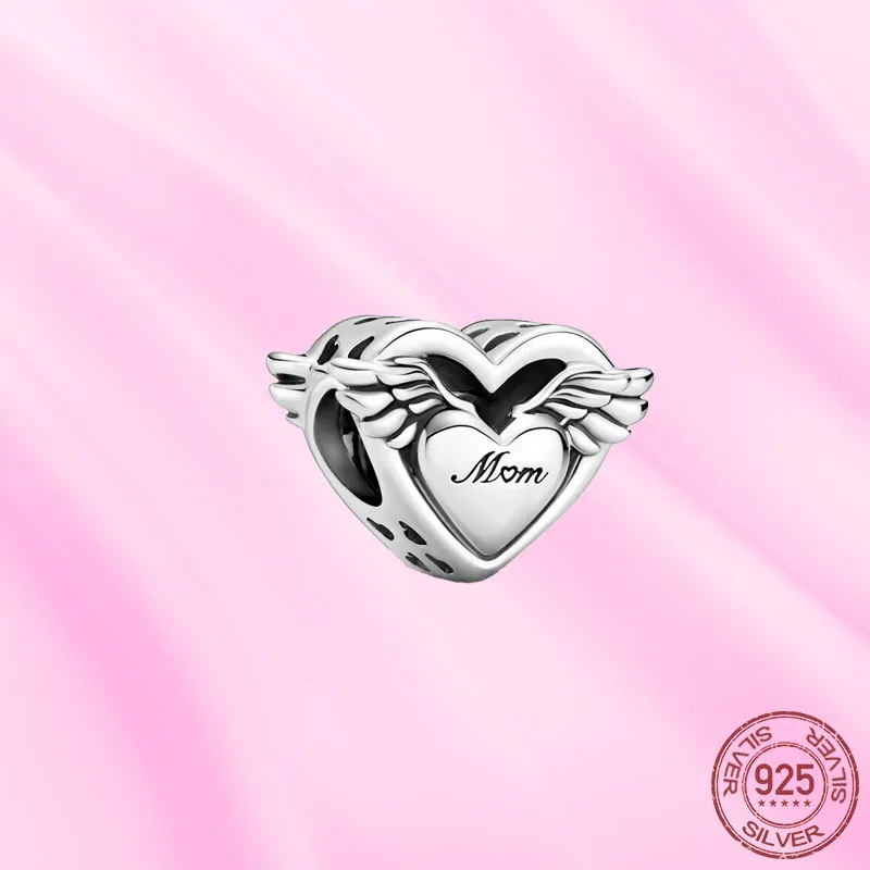 2021 New 925 Sterling Silver heart angel wings charm pendant Fit for Original Pandora Bracelets Women DIY birthday Jewelry gift
2021 New 925 Sterling Silver heart angel wings charm pendant Fit for Original Pandora Bracelets Women DIY birthday Jewelry gift