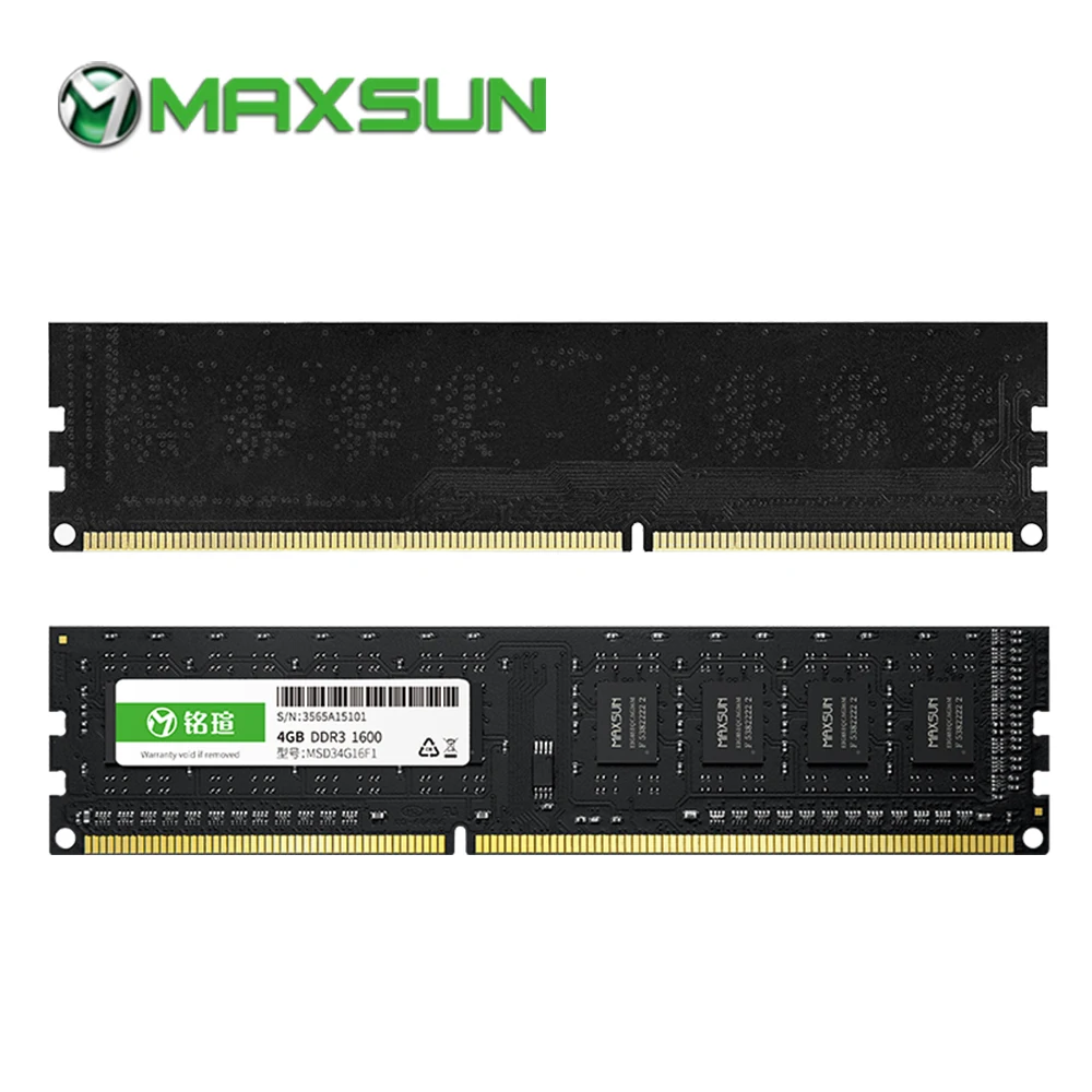 Модуль оперативной памяти ddr3 MAXSUN 4 ГБ 8 1600 МГц 11 28 пожизненная гарантия 1 5 в