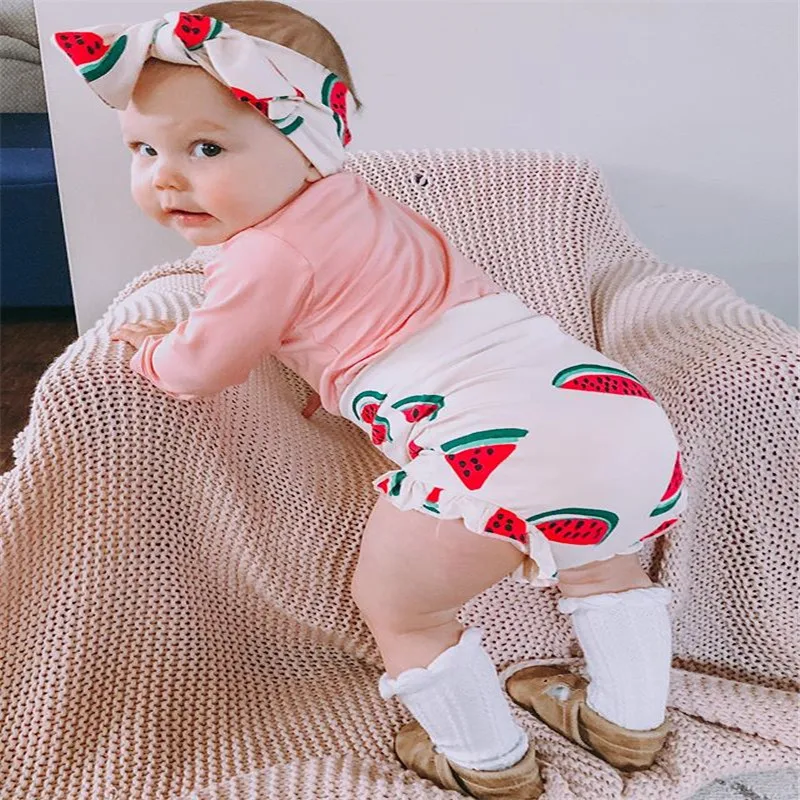 0-24M Kids Girls Autumn Clothes Sets Long Sleeve Cotton Round Collar Romper Tops + Ruffle Shorts 2pc Outfits Baby Clothing Sets
0-24M Kids Girls Autumn Clothes Sets Long Sleeve Cotton Round Collar Romper Tops + Ruffle Shorts 2pc Outfits Baby Clothing Sets