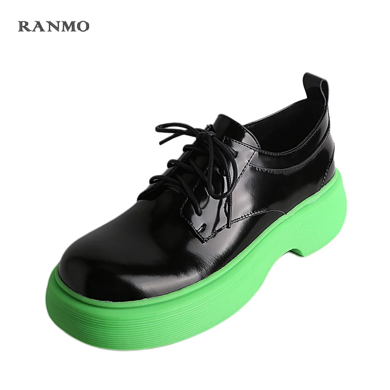 2021 New style platform loafers women's shoes flat shoes lace-up color matching design casual comfortable shoes leather flats
2021 New style platform loafers women's shoes flat shoes lace-up color matching design casual comfortable shoes leather flats