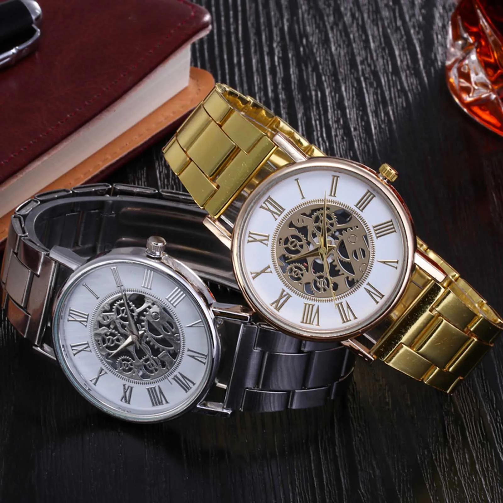 New high-end Men Watch Mechanical shaft Quartz Business Watches Clocks Hollow Watch Men's Steel Band Watch reloj hombre Hot Sale
New high-end Men Watch Mechanical shaft Quartz Business Watches Clocks Hollow Watch Men's Steel Band Watch reloj hombre Hot Sale