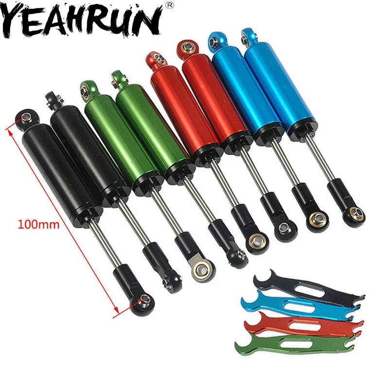 YEAHRUN 4pcs/set 100mm Internal Spring Shock Absorbers For 1/10 RC SCX10 D90 TRX-4 Crawler
YEAHRUN 4pcs/set 100mm Internal Spring Shock Absorbers For 1/10 RC SCX10 D90 TRX-4 Crawler