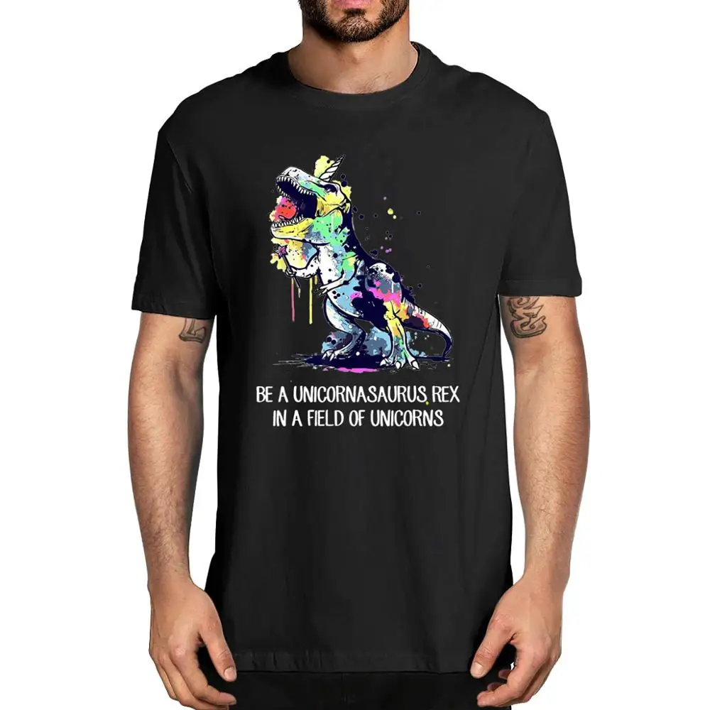 Unicornasaurus Rex In A Field Of Unicorns Art colored drawing fashion top Men's 100% lycraT-Shirt
Unicornasaurus Rex In A Field Of Unicorns Art colored drawing fashion top Men's 100% lycraT-Shirt