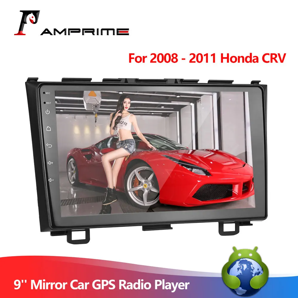 AMPrime Android 9 ''зеркало GPS радио плеер универсальный Навигация Аудио WIFI для 2008 2011