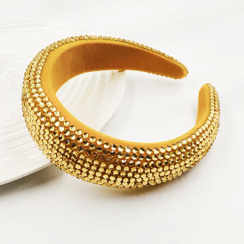 Sweet Full Crystal Luxury Hair Accessories Hairband Sparkly Padded Rhinestones Headbands Headdress Black White Women Headband
Sweet Full Crystal Luxury Hair Accessories Hairband Sparkly Padded Rhinestones Headbands Headdress Black White Women Headband