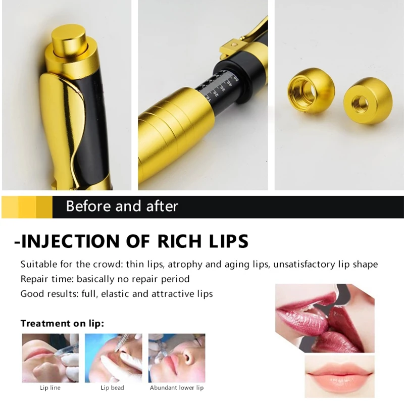 Hyaluron Pen Gun 0.3ml 0.5ml Hyaluronic Injection Atomizer Wrinkle Removal Water Syringe Needle Free Injection
Hyaluron Pen Gun 0.3ml 0.5ml Hyaluronic Injection Atomizer Wrinkle Removal Water Syringe Needle Free Injection
