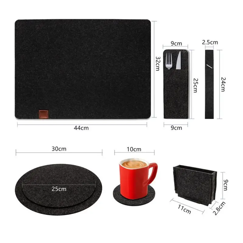 27PCS Felt Coaster Placemat Dining Table Protector Pad Heat Resistant Cup Mat Coffee Tea Hot Drink Mug Placemat Kitcehen Tools
27PCS Felt Coaster Placemat Dining Table Protector Pad Heat Resistant Cup Mat Coffee Tea Hot Drink Mug Placemat Kitcehen Tools