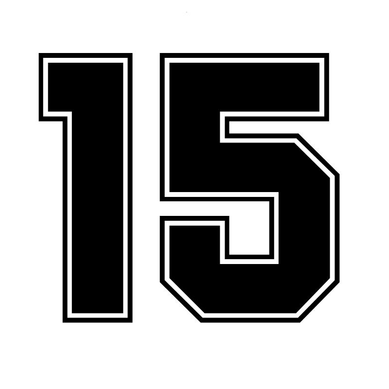 Number 15 Funny Vinyl Car Sticker Reflective Waterproof Car Decal Stickers on Car Truck Bumper Rear Window
Number 15 Funny Vinyl Car Sticker Reflective Waterproof Car Decal Stickers on Car Truck Bumper Rear Window