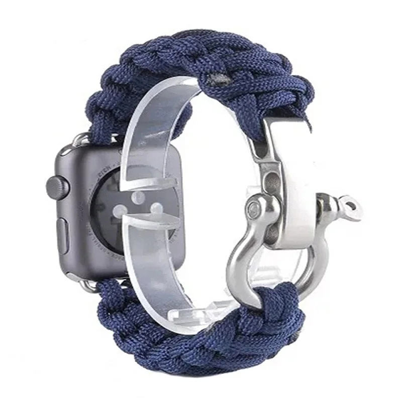Nylon Strap for Apple Watch 4 5 38mm 42mm 40mm 44mm Men Women Sport Outdoor Parachute Cord Survival Rope Band for iwatch 1 2 3
Nylon Strap for Apple Watch 4 5 38mm 42mm 40mm 44mm Men Women Sport Outdoor Parachute Cord Survival Rope Band for iwatch 1 2 3
