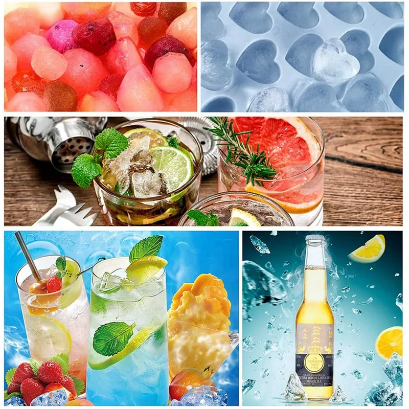 Heart Shaped Silicone Ice Square Tray Silicone 21-Ice Square Mould with Removable Lid, for Whiskey and Cocktails
Heart Shaped Silicone Ice Square Tray Silicone 21-Ice Square Mould with Removable Lid, for Whiskey and Cocktails