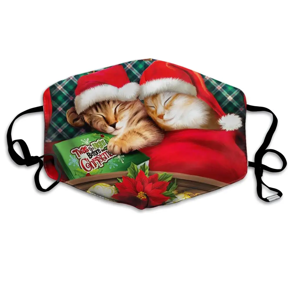 Twas The Night Before Christmas ! Funny Cat Lovers Christmas Gift Mouth Covering Washable Reusable Fabric Face Mask with Filter
Twas The Night Before Christmas ! Funny Cat Lovers Christmas Gift Mouth Covering Washable Reusable Fabric Face Mask with Filter