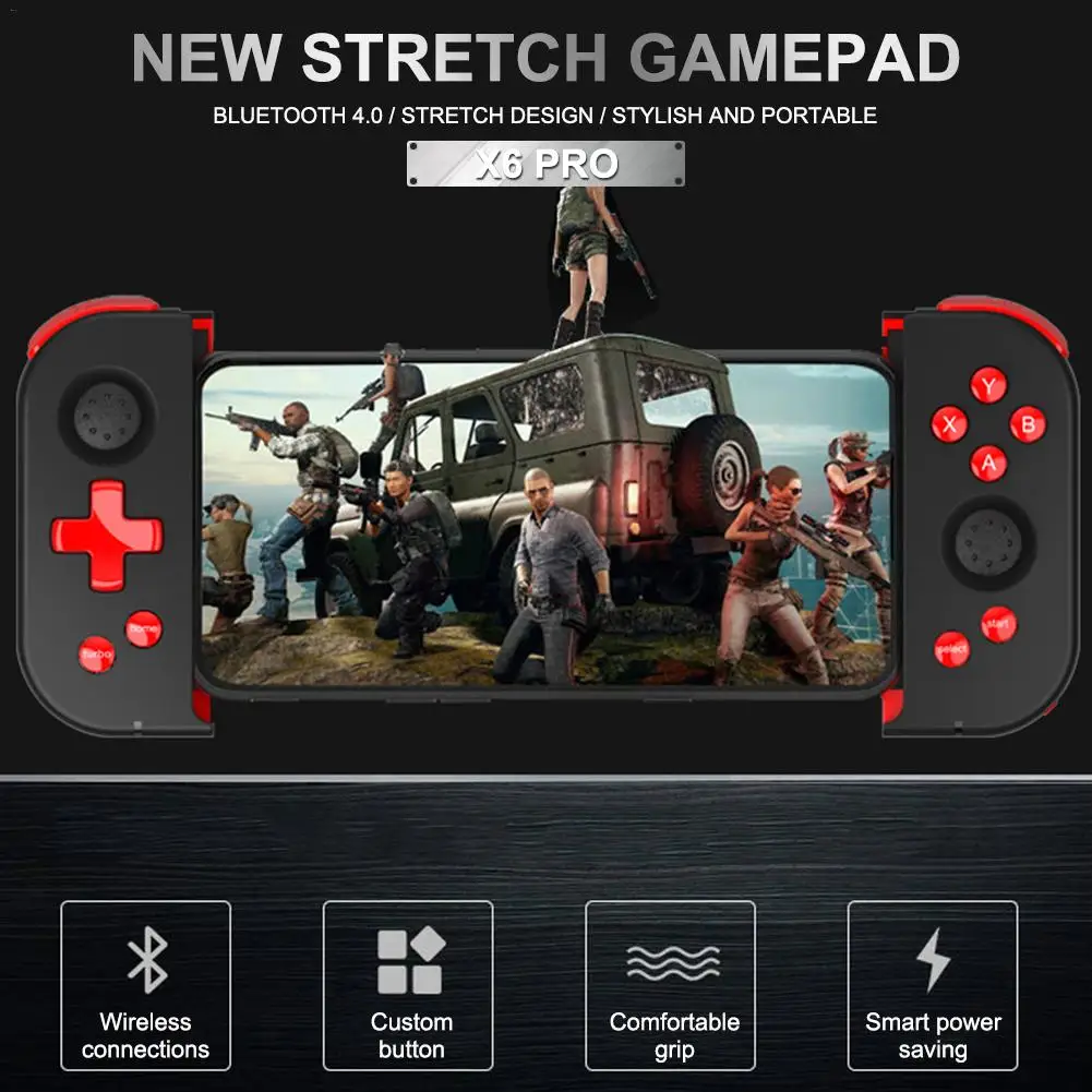 X6 Pro Bluetooth 2 4G беспроводной геймпад для PUBG Turbo игровой контроллер помощник PS3 |