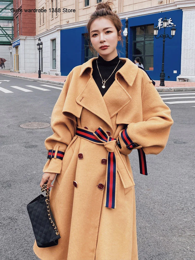 Woolen coat women's middle and long style new style Korean loose high-end temperament goddess woolen overcoat autumn and
Woolen coat women's middle and long style new style Korean loose high-end temperament goddess woolen overcoat autumn and