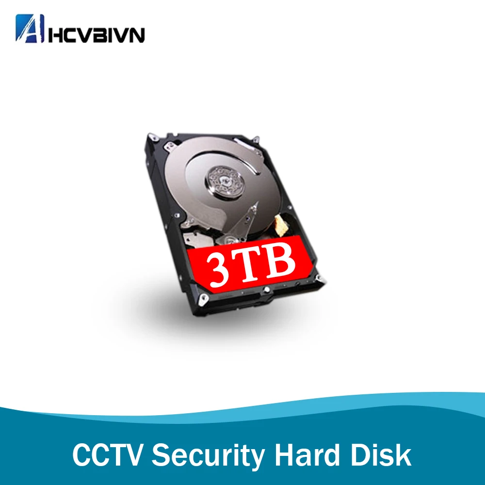 

AHCVBIVN 3.5 inch SATAIII Hard Disk Drive 3TB HDD 64MB 7200rpm for CCTV System DVR NVR Camera Surveillance Kits