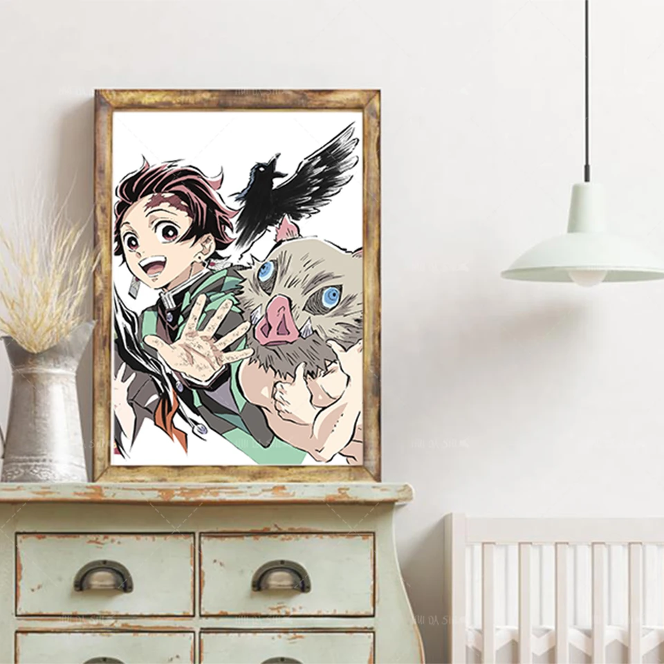 Anime Demon Slayer Painting: Kid Bedroom Living Room Scandinavian Home Decor Nordic Posters Wall Art Canvas Painting Frame
Anime Demon Slayer Painting: Kid Bedroom Living Room Scandinavian Home Decor Nordic Posters Wall Art Canvas Painting Frame
