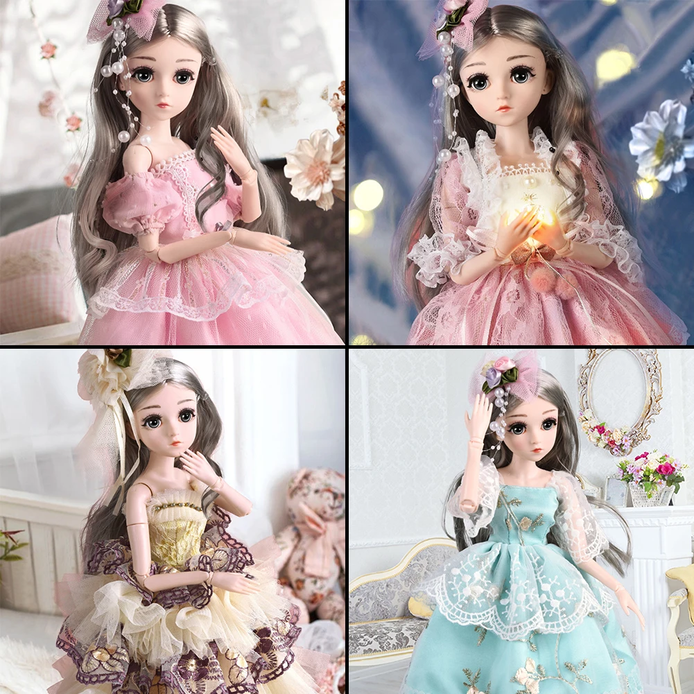45cm Princess Doll Movable Joints BJD Doll Intelligent Lifelike Delicate Doll Gift Makeup Full Outfits Princess Dress Girls Toy
45cm Princess Doll Movable Joints BJD Doll Intelligent Lifelike Delicate Doll Gift Makeup Full Outfits Princess Dress Girls Toy