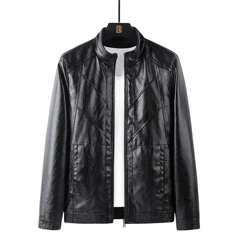 Men Leather Jacket Male Bomb Street Motorcycle Clothing Spring Autumn Loose Warm Jacket Uniform Casual Jacket Plus Size 4XL Q09
Men Leather Jacket Male Bomb Street Motorcycle Clothing Spring Autumn Loose Warm Jacket Uniform Casual Jacket Plus Size 4XL Q09