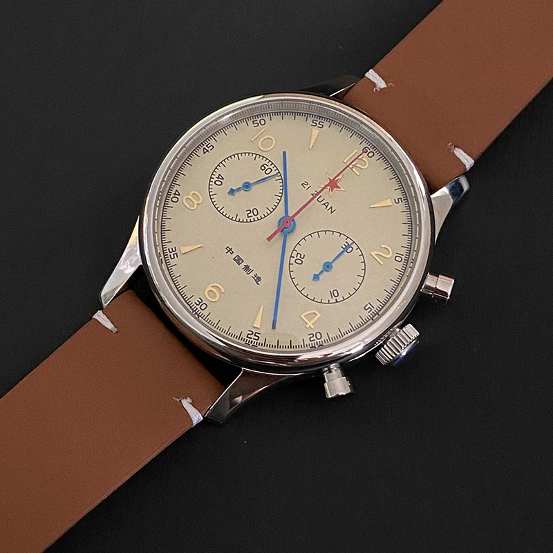 Military Men's 1963 Chronograph Sapphire Wrist Watches For Men Pilot Hand Wind Mechanical st1901 Vintage Watch relgio masculino
Military Men's 1963 Chronograph Sapphire Wrist Watches For Men Pilot Hand Wind Mechanical st1901 Vintage Watch relgio masculino