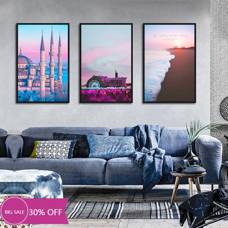 Nordic landscape posters beautiful purple landscape wall posters and prints decorating living room bedroom canvas paintings
Nordic landscape posters beautiful purple landscape wall posters and prints decorating living room bedroom canvas paintings