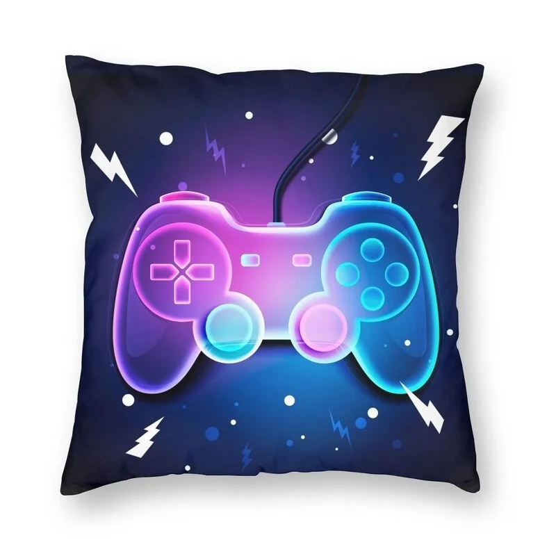 Video Game Gamer Neon Art Cushion Cover Geek Gaming Controller Pillow Case For Living Room Fashion Pillowcase Home Decor 45x45cm
Video Game Gamer Neon Art Cushion Cover Geek Gaming Controller Pillow Case For Living Room Fashion Pillowcase Home Decor 45x45cm