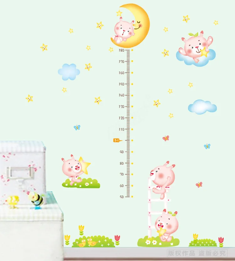 Bunny Height Measurement Wall Sticker Removable PVC Combination Poster Decals Children's Room Decorative Wallpaper
Bunny Height Measurement Wall Sticker Removable PVC Combination Poster Decals Children's Room Decorative Wallpaper