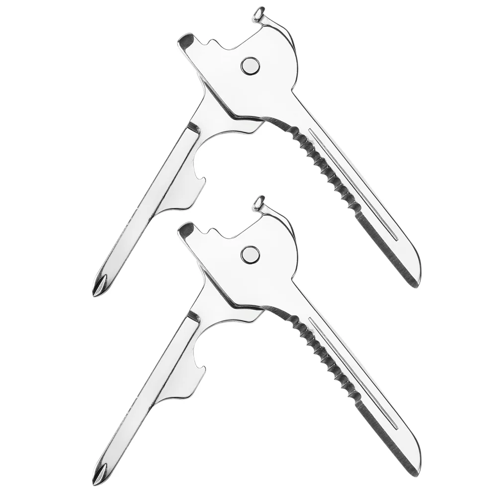 Миниатюрные Брелоки для ключей для кемпинга, 2 шт., многофункциональная отвертка с плоской головкой 
Миниатюрные Брелоки для ключей для кемпинга, 2 шт., многофункциональная отвертка с плоской головкой