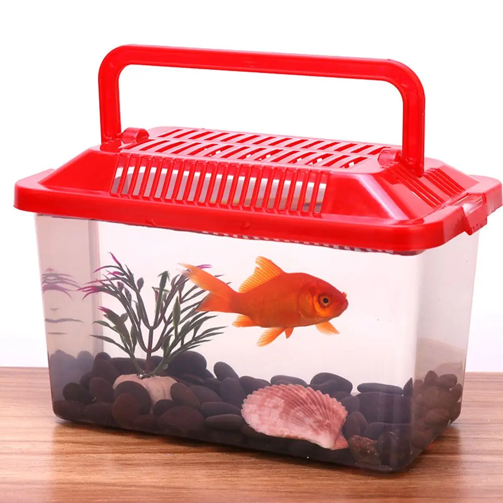 Портативная прозрачная кормушка для аквариума товары домашних животных