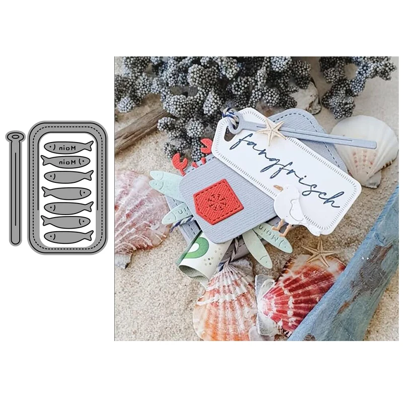 Tag Label Fish Frame New Design Metal Cutting Dies Craft Stencil Diy for Scrapbooking Handmade Card Make Shape Album Decor Model
Tag Label Fish Frame New Design Metal Cutting Dies Craft Stencil Diy for Scrapbooking Handmade Card Make Shape Album Decor Model