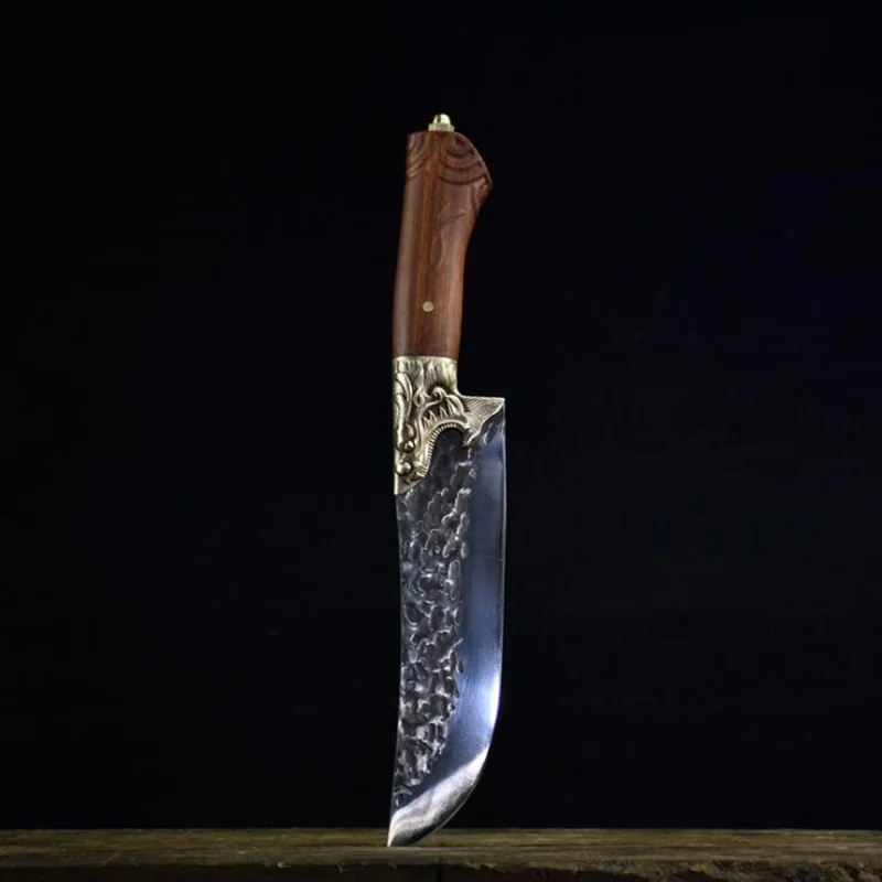 8 Inch Handmade Chinese Kitchen Chef Knife Sharp Meat Cleaver Vegetable Cutter Fixed Blade Figured Cooking Tools
8 Inch Handmade Chinese Kitchen Chef Knife Sharp Meat Cleaver Vegetable Cutter Fixed Blade Figured Cooking Tools