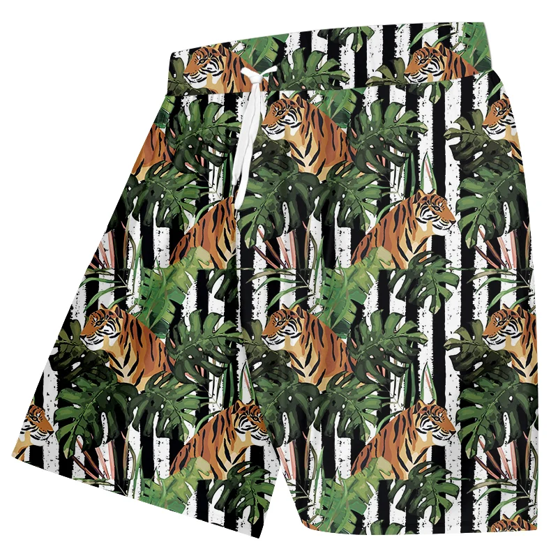 Summer Fashion Men's Tiger Print Shorts Hawaiian Style Cool Fitness Leisure New Short Pants Unisex Trousers Factory Direct Sale
Summer Fashion Men's Tiger Print Shorts Hawaiian Style Cool Fitness Leisure New Short Pants Unisex Trousers Factory Direct Sale