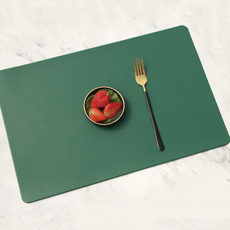 Solid Rectangular Table Mat Artificial Leather Placemat Waterproof Greaseproof Pad Kitchen for Dining Anti-Scalding Insulation
Solid Rectangular Table Mat Artificial Leather Placemat Waterproof Greaseproof Pad Kitchen for Dining Anti-Scalding Insulation