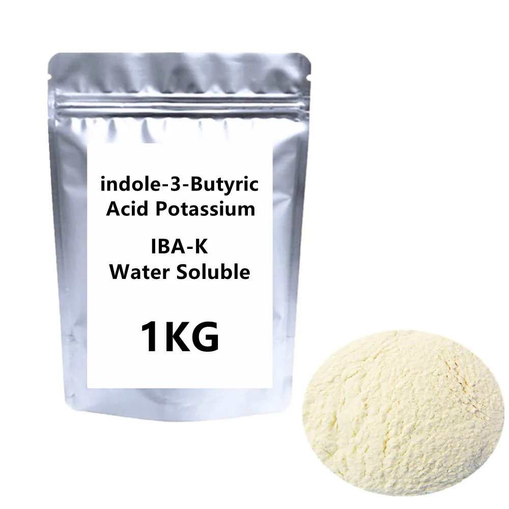 1KG indole-3-butyric acid potassium IBA-K water soluble 3-Indolebutyric Acid potassium 98% IBA Salt/IBA Auxin with low pric
1KG indole-3-butyric acid potassium IBA-K water soluble 3-Indolebutyric Acid potassium 98% IBA Salt/IBA Auxin with low pric