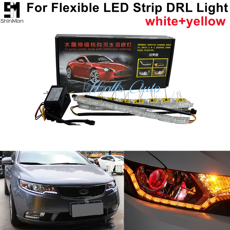 2x Waterproof Car Flexible White Yellow Switchback LED Daytime Running Run Fire light Sequential Strip DRL Flow Turn Signal Ligh
2x Waterproof Car Flexible White Yellow Switchback LED Daytime Running Run Fire light Sequential Strip DRL Flow Turn Signal Ligh