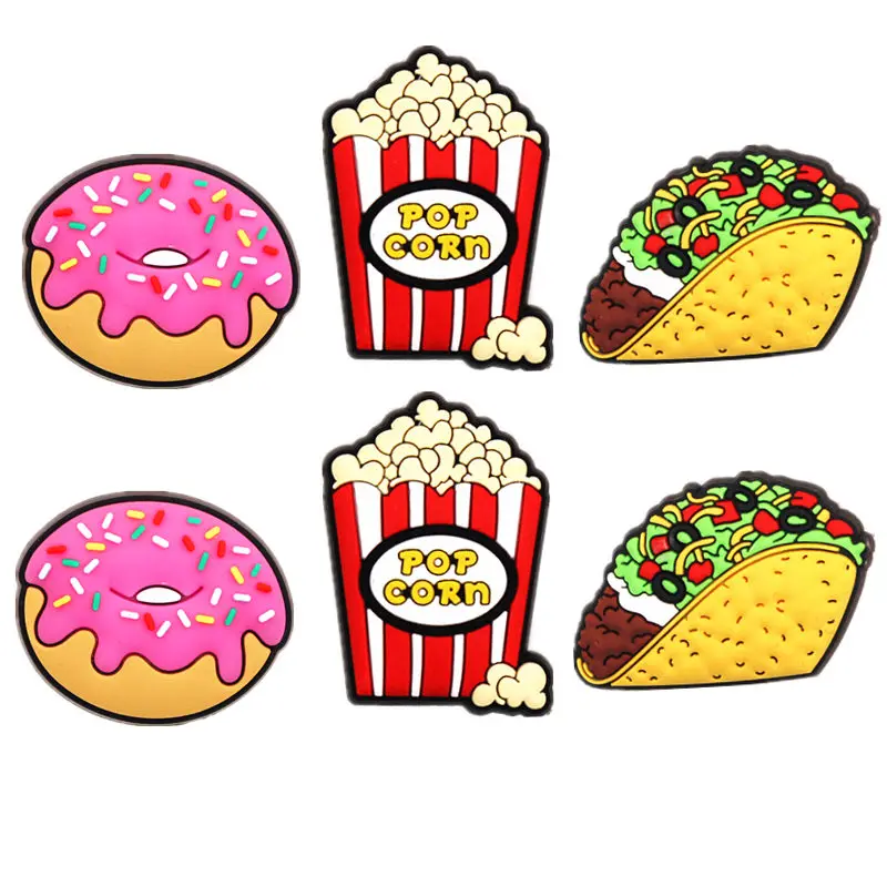 Original 6pcs/set Food Series PVC Shoe Charms Decoration Strawberry Donut Shoes Accessories fit croc JIBZ Party X-mas Kids Gifts
Original 6pcs/set Food Series PVC Shoe Charms Decoration Strawberry Donut Shoes Accessories fit croc JIBZ Party X-mas Kids Gifts