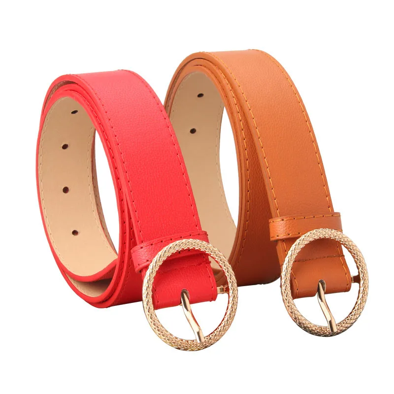 New Fashion Classic round buckle Ladies wide belts Luxury design high quality Alloy buckle female casual leather beltWaist Belts
New Fashion Classic round buckle Ladies wide belts Luxury design high quality Alloy buckle female casual leather beltWaist Belts