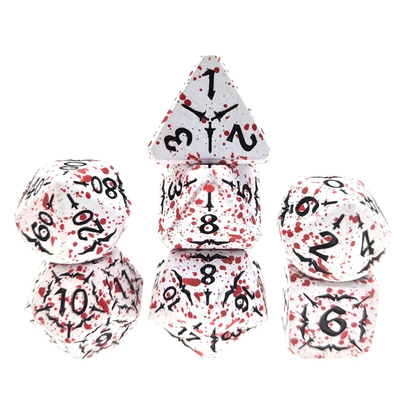 E5BD 7Pcs Various Shapes Different Number of Faces Educational Toys Digital Number Alloy Dice For Party Family Games
E5BD 7Pcs Various Shapes Different Number of Faces Educational Toys Digital Number Alloy Dice For Party Family Games