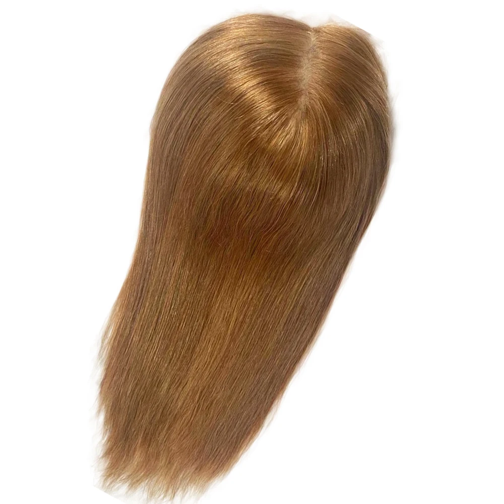 #27 медовая блондинка европейские человеческие волосы половина парика шелковая