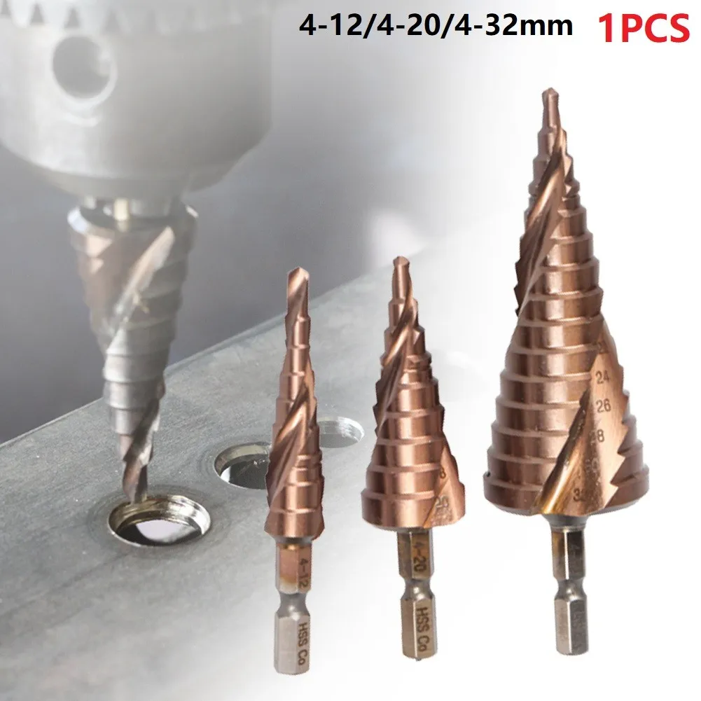 1PCS HSS M35 Cobalt Step Drill Bits 4-12/4-20/4-32mm Hex Shank Spiral Groove Triangle Hex Shank For Stainless Steel Fast Ship
1PCS HSS M35 Cobalt Step Drill Bits 4-12/4-20/4-32mm Hex Shank Spiral Groove Triangle Hex Shank For Stainless Steel Fast Ship