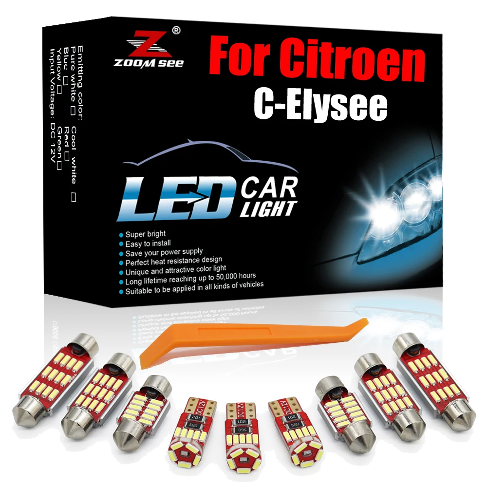 Намного Улучшенный интерьерный комплект, 10 шт. для Citroen C-Elysee 2012 +, детали лампы для автомобильного багажника
Намного Улучшенный интерьерный комплект, 10 шт. для Citroen C-Elysee 2012 +, детали лампы для автомобильного багажника