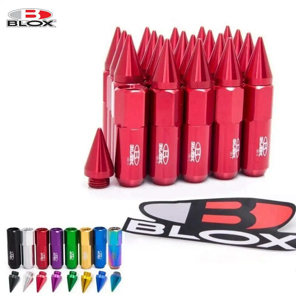 Blox 20Pcs 12X1.5 Or 12X1.25 Spiked Aluminium 60MM Extended Tuner Wheels Rims Lug Nuts Racing Jdm AF-550NSPK
Blox 20Pcs 12X1.5 Or 12X1.25 Spiked Aluminium 60MM Extended Tuner Wheels Rims Lug Nuts Racing Jdm AF-550NSPK