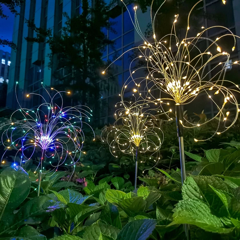 Solar Powered Outdoor Grass Globe Dandelion Fireworks Lamp 90/150/200 LED For Garden Lawn Landscape Lamp Holiday Light
Solar Powered Outdoor Grass Globe Dandelion Fireworks Lamp 90/150/200 LED For Garden Lawn Landscape Lamp Holiday Light