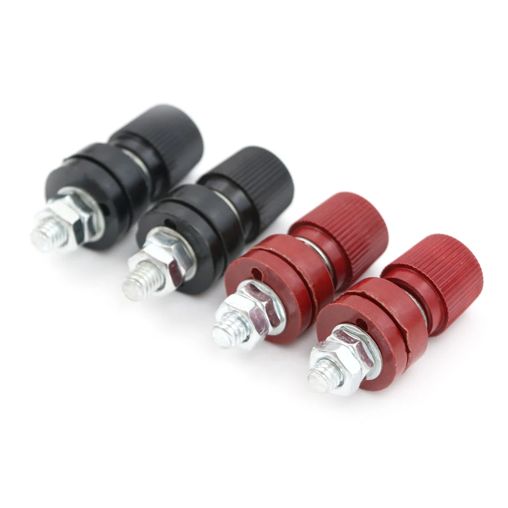 4pcs New Terminals Binding Post Terminal 6mm Screw M6 Power Supply (2PCS Red + 2PCS Black)
4pcs New Terminals Binding Post Terminal 6mm Screw M6 Power Supply (2PCS Red + 2PCS Black)