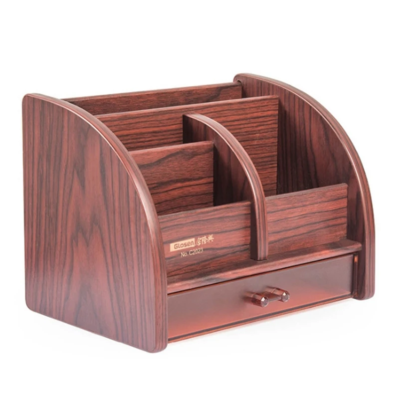Glosen 5-Grid Wooden Desk Organizer Multi-Functional Pen Holder Box Home Office Supply Storage Rack
Glosen 5-Grid Wooden Desk Organizer Multi-Functional Pen Holder Box Home Office Supply Storage Rack
