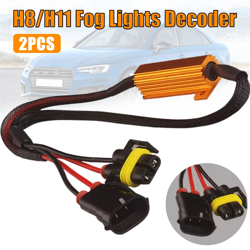 2PCS H11 / H8 Fog Lights Decoder LED Fog Lamps Resistance Line LED Gold Fixed Resistor
2PCS H11 / H8 Fog Lights Decoder LED Fog Lamps Resistance Line LED Gold Fixed Resistor