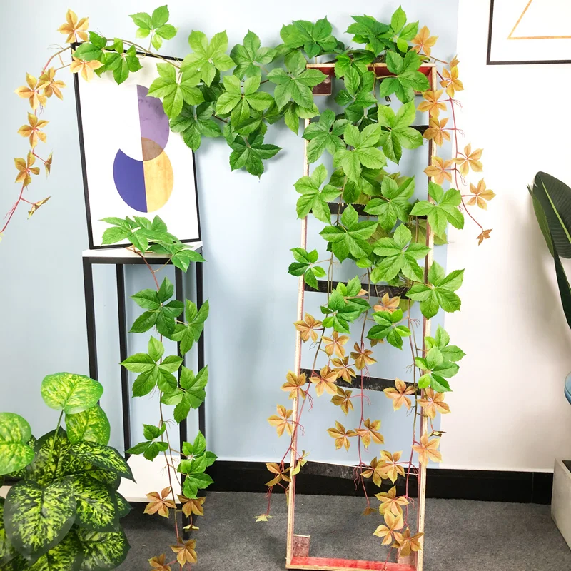 160cm 18 Heads Artificial Lvy Plants Fake Leafs Flowers Creeper Green Vine Wreath Silk Big Leaves For Home Plant Wall Hanging
160cm 18 Heads Artificial Lvy Plants Fake Leafs Flowers Creeper Green Vine Wreath Silk Big Leaves For Home Plant Wall Hanging