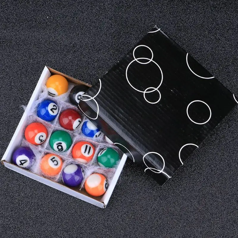 16pcs 25mm Resin Mini Billiard Ball Children Toy Small Pool Cue Balls Full Set
16pcs 25mm Resin Mini Billiard Ball Children Toy Small Pool Cue Balls Full Set