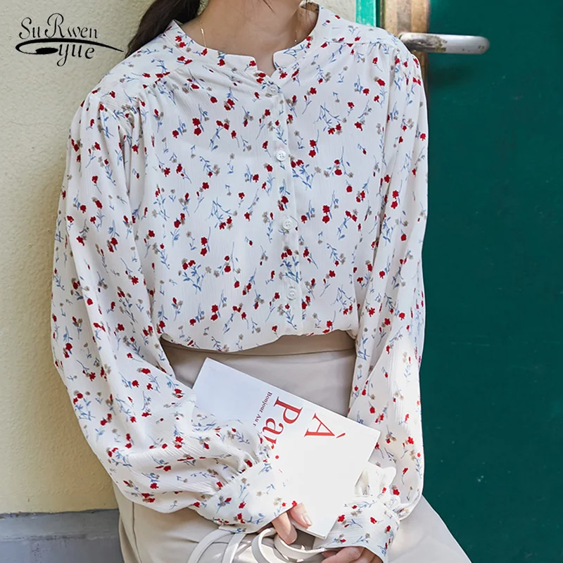 2021 Long Sleeve Women Shirts Button Cardigan Ladies Tops New Autumn Floral Puff Sleeve Chiffon Blouse Women Office Loose 10203
2021 Long Sleeve Women Shirts Button Cardigan Ladies Tops New Autumn Floral Puff Sleeve Chiffon Blouse Women Office Loose 10203